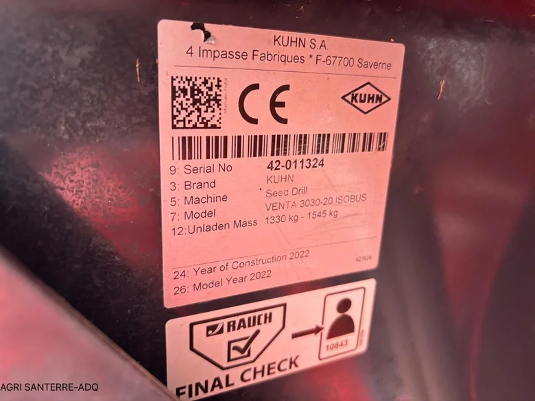 Semoir KUHN VENTA 3030