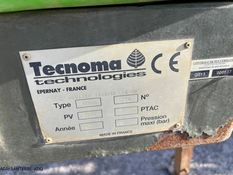 Pulvérisateur et distributeur à engrais TECNOMA FORTIS 3100