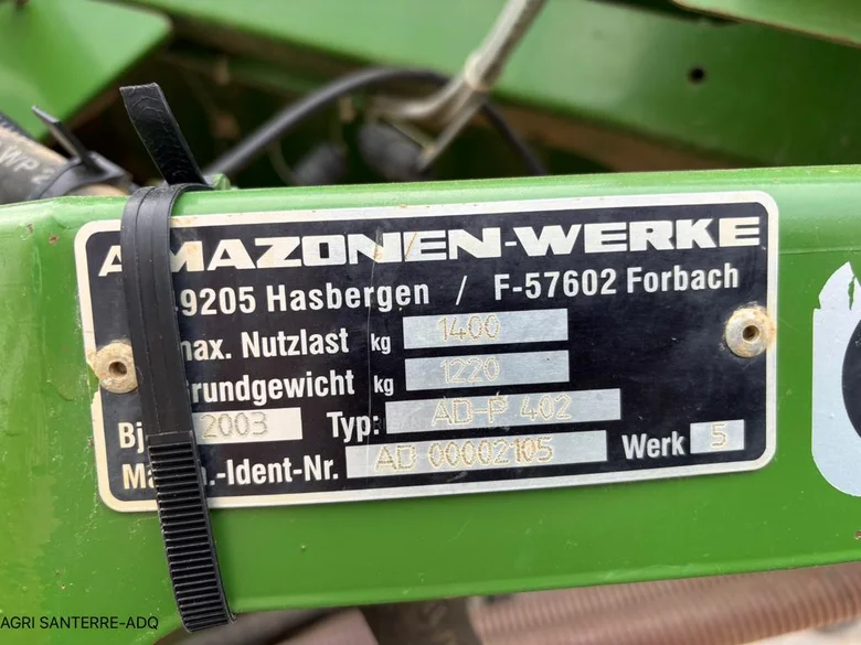 Semoir AMAZONE ADP 402