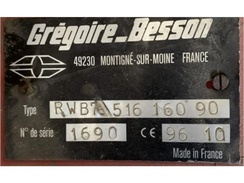 Outil du sol non animé GREGOIRE-BESSON RWB 7