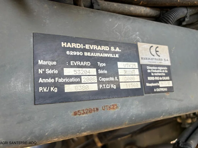 Pulvérisateur et distributeur à engrais EVRARD ALPHA