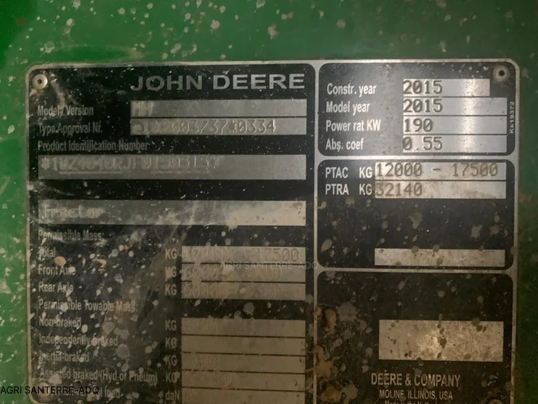 Pulvérisateur et distributeur à engrais JOHN-DEERE R4040