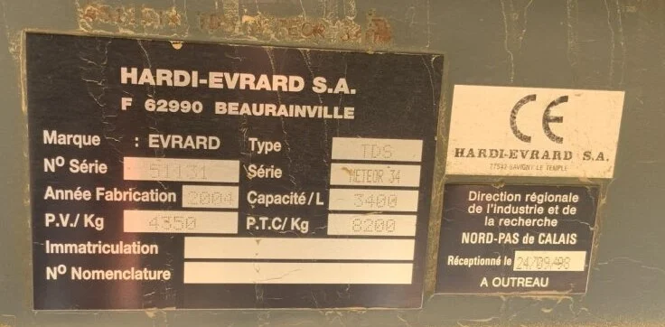 Pulvérisateur et distributeur à engrais EVRARD METEOR