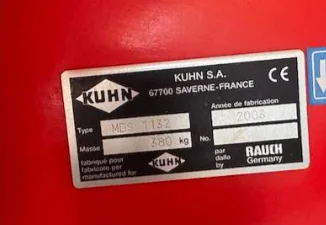 Pulvérisateur et distributeur à engrais KUHN MDS 1132
