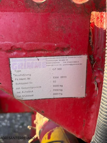 Arracheuse de pomme de terre GRIMME GT 300